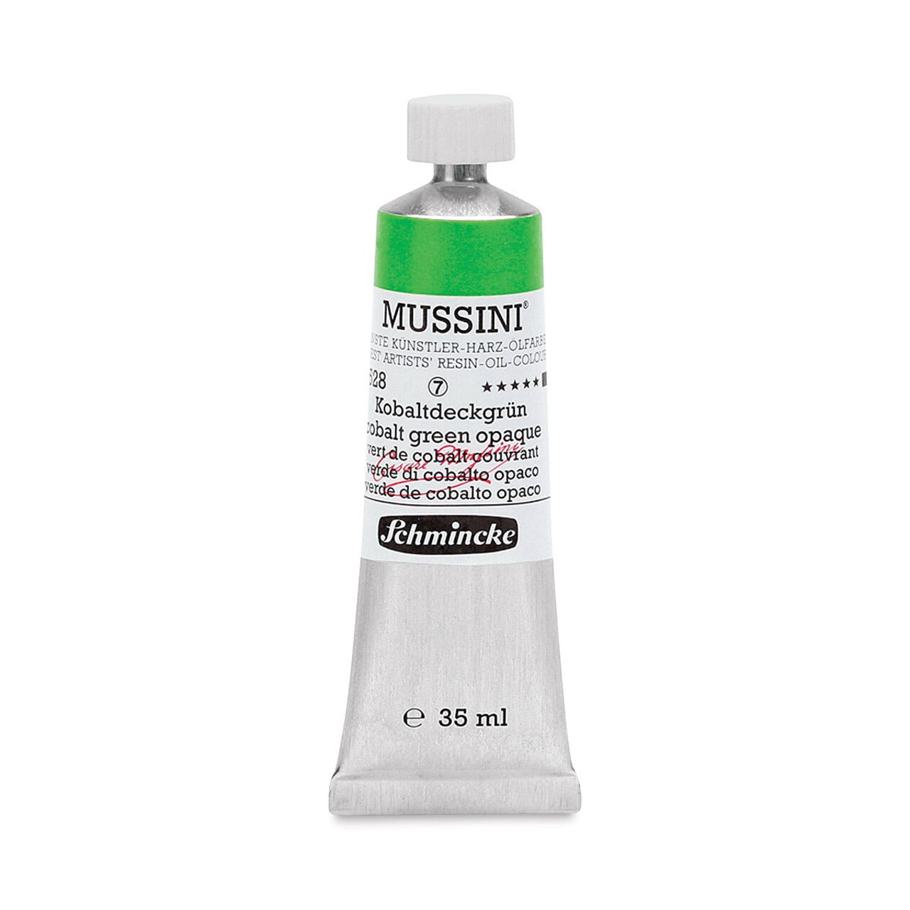 Schmincke Mussini Oil Color - Transparent, Cobalt Green Opaque, 35 ml tube